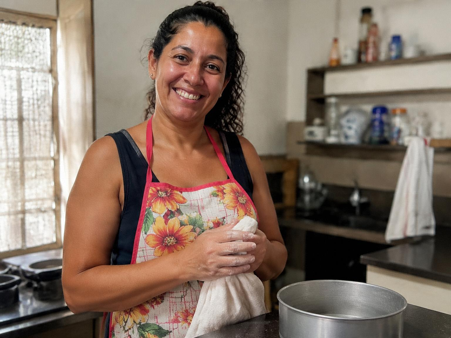 Foto de Tia Maria na cozinha