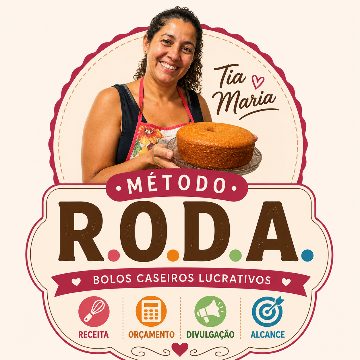 Logo do Método R.O.D.A. — Bolos Caseiros Lucrativos